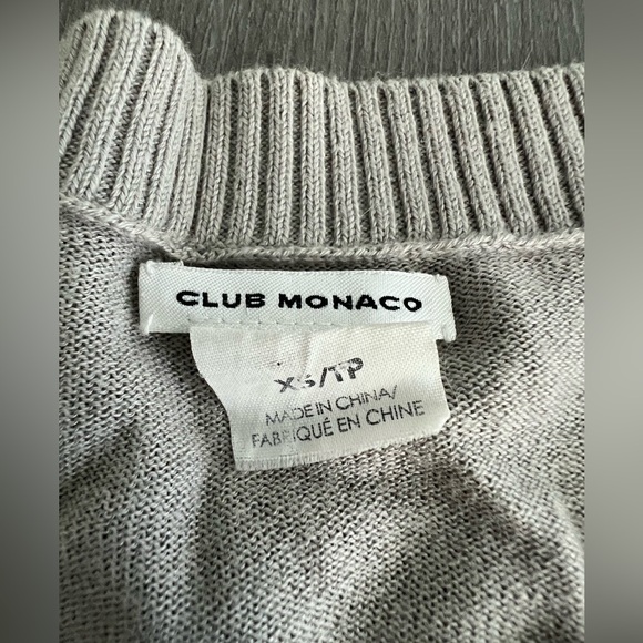 Club Monaco Light Gray Cardigan – Size XS - Picture 4 of 5